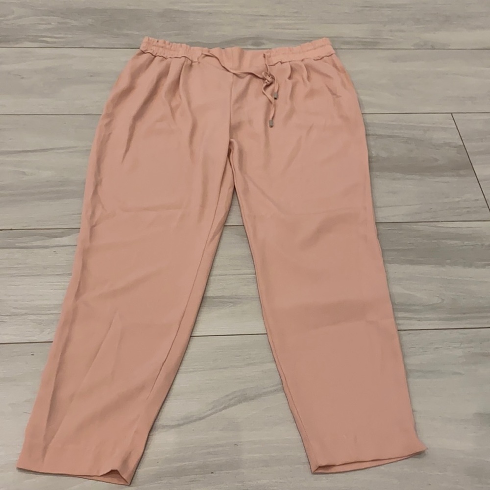 ZARA BASIC PANTS XL LIGHT PINK